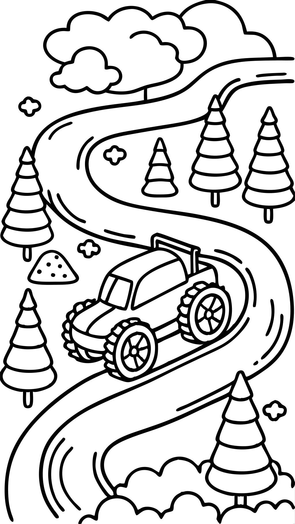 rc car coloring page